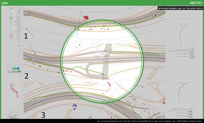 רדיוסי פנייה של רכב תכן בצמתים ובחיבורים