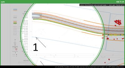 רדיוס מינימלי per רמפה — תואם למהירות התכן הספציפית של הרמפה