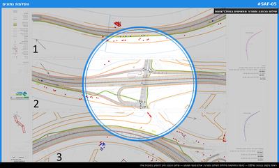 שילוט הכוונה ותמרור מתאימים במחלף/צומת