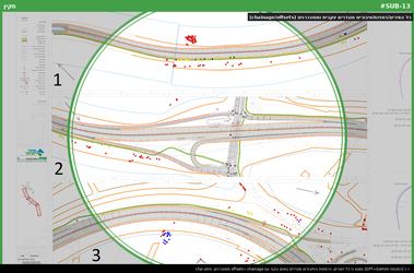 כל הצירים/רמפות/חיבורים מוגדרים עקבית ומסונכרנים (chainage/offsets)
